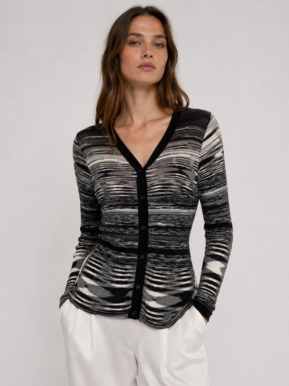MISSONI Black and White Cardigan